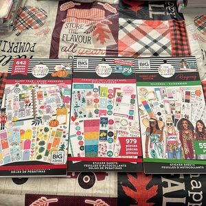3 Seasonal Happy Planner sticker books